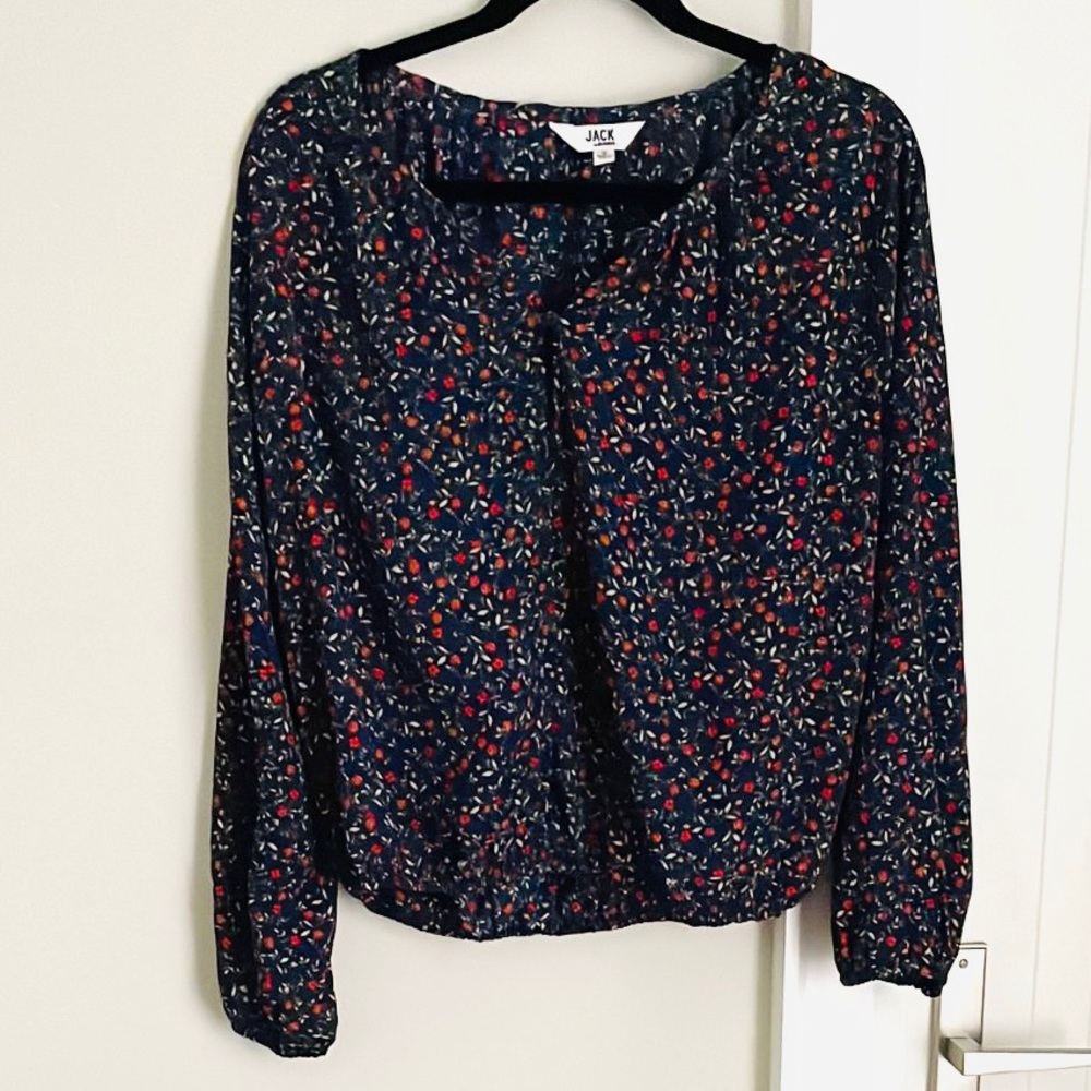 Jack by BB Dakota Small Floral Printed Blouse